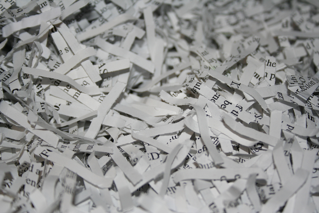 Shredded Paper Photo